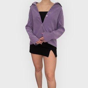 Vintage Wayne R purple button down